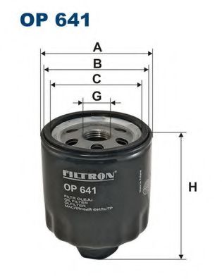 FILTRON OP641 Масляный фильтр FILTRON для AUDI