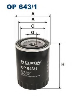 FILTRON OP6431 Масляный фильтр FILTRON для RENAULT