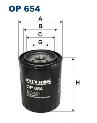 FILTRON OP654 Масляный фильтр для JAGUAR VANDEN