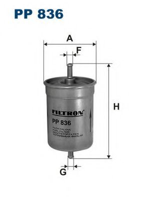 FILTRON PP836 Топливный фильтр для RENAULT 19