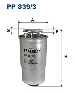 FILTRON PP8393 Топливный фильтр FILTRON для VOLKSWAGEN