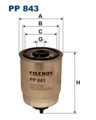 FILTRON PP843 Топливный фильтр для RENAULT