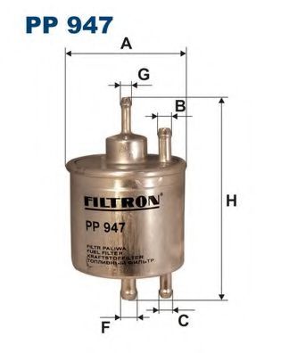 FILTRON PP947 Топливный фильтр FILTRON 