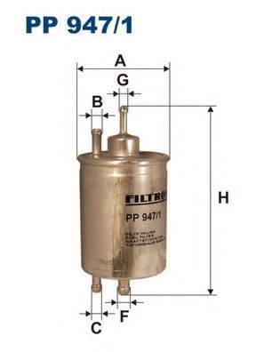 FILTRON PP9471 Топливный фильтр FILTRON для CHRYSLER