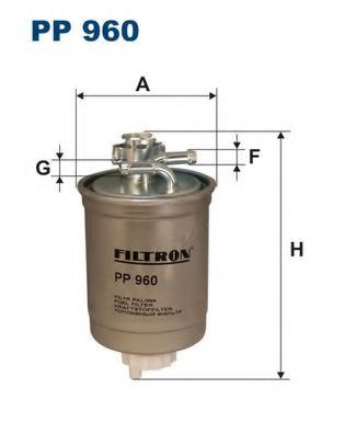 FILTRON PP960 Топливный фильтр FILTRON для VOLKSWAGEN
