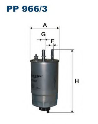 FILTRON PP9663 Топливный фильтр для FIAT IDEA