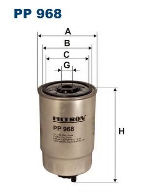 FILTRON PP968 Топливный фильтр FILTRON для CHRYSLER