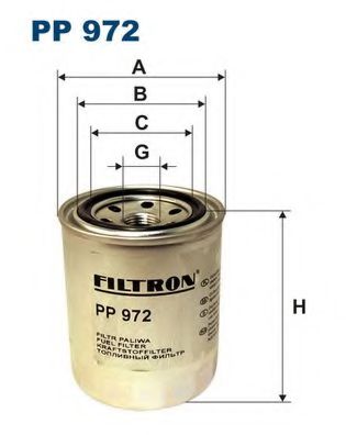 FILTRON PP972 Топливный фильтр FILTRON для ISUZU