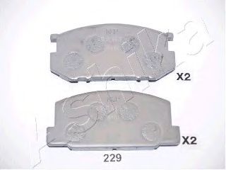 ASHIKA 5002229 Комплект тормозных колодок, дисковый тормоз 
