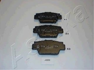 ASHIKA 5104499 Тормозные колодки для HONDA NSX