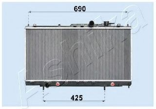 ASHIKA RDA183018 Радиатор охлаждения двигателя для CHRYSLER SEBRING