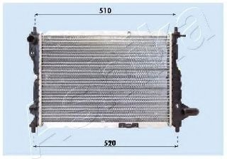ASHIKA RDA313024 Радиатор охлаждения двигателя для CHEVROLET SPARK