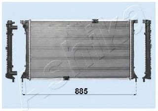 ASHIKA RDC092032 Радиатор охлаждения двигателя ASHIKA для OPEL