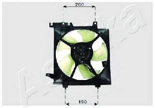 ASHIKA VNT241010 Вентилятор системы охлаждения двигателя для SUBARU