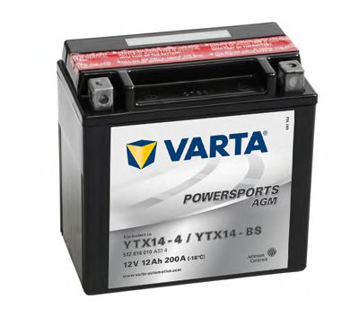 VARTA 512014010A514 Аккумулятор для HONDA MOTORCYCLES ST