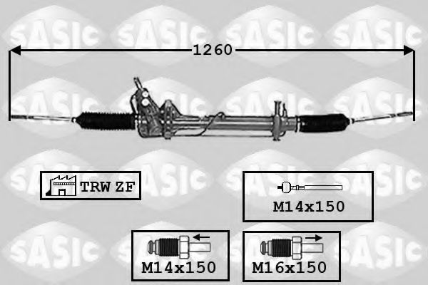 SASIC 7006148 Рулевая рейка SASIC для VOLVO 940