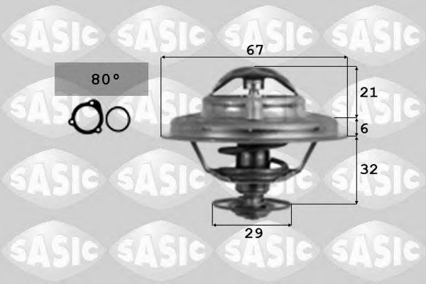 SASIC 9000087 Термостат SASIC для LAND ROVER