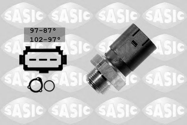 SASIC 3806012 Датчик включения вентилятора для SKODA RAPID