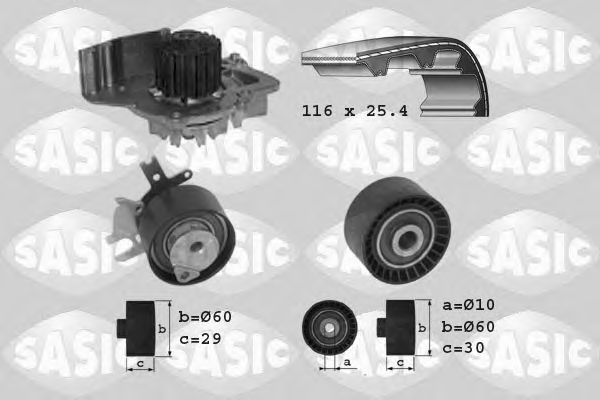 SASIC 3900007 Комплект ГРМ SASIC для FIAT