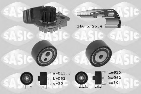 SASIC 3900008 Комплект ГРМ SASIC для FIAT