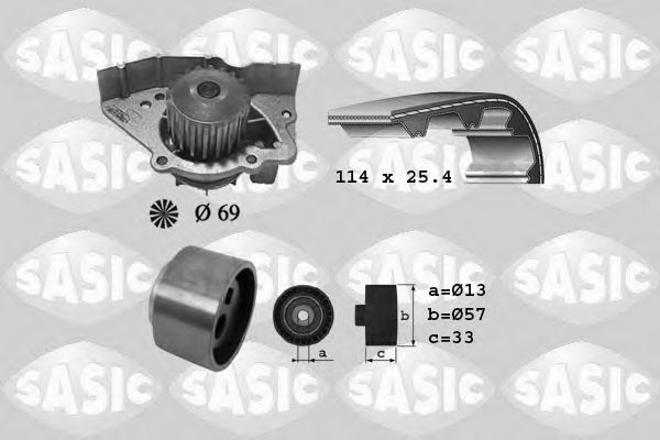 SASIC 3900023 Комплект ГРМ SASIC для FIAT