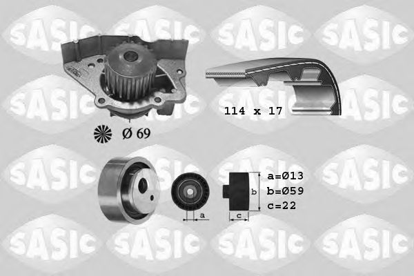 SASIC 3900024 Комплект ГРМ SASIC для FIAT