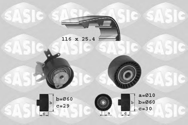 SASIC 1750014 Комплект ГРМ SASIC для FIAT
