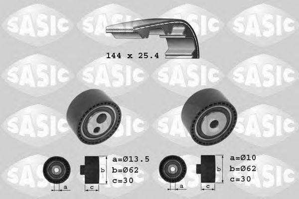 SASIC 1750027 Комплект ГРМ SASIC для FIAT