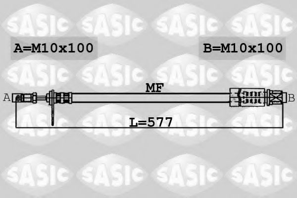 SASIC 6600004 Тормозной шланг SASIC 