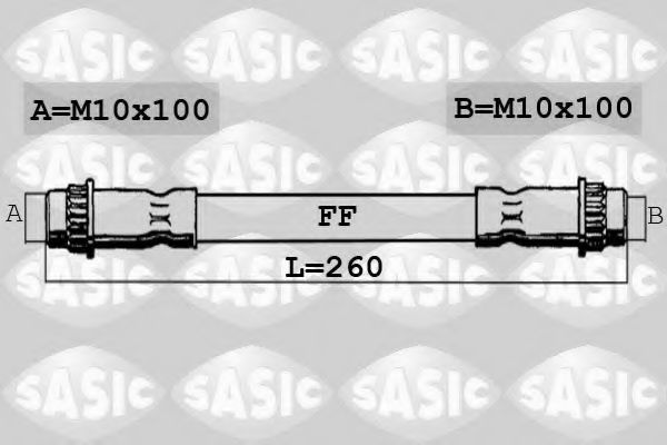 SASIC 6600011 Тормозной шланг SASIC 