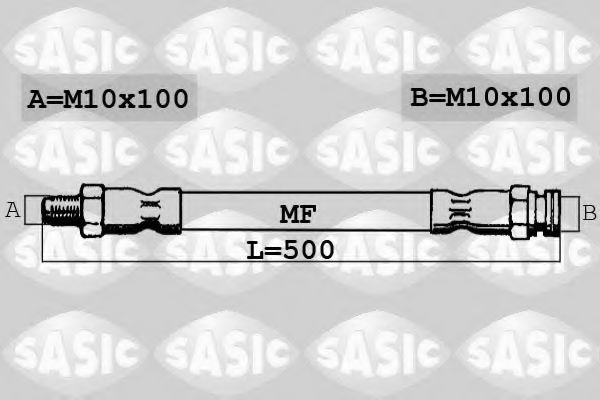 SASIC 6600017 Тормозной шланг SASIC 