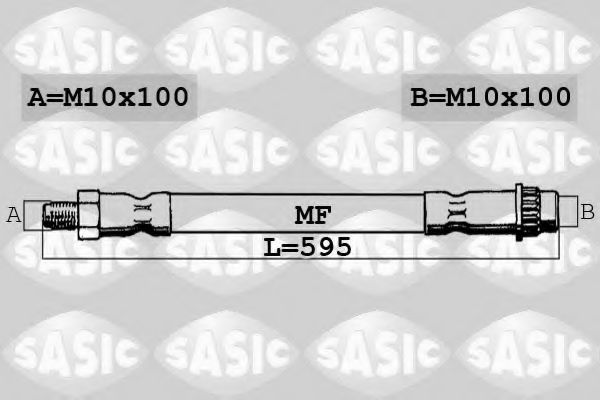 SASIC 6600023 Тормозной шланг SASIC 
