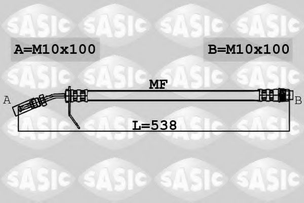 SASIC 6604009 Тормозной шланг SASIC 