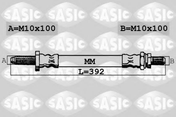 SASIC 6606001 Тормозной шланг SASIC 