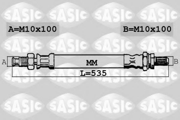 SASIC 6606005 Тормозной шланг SASIC 