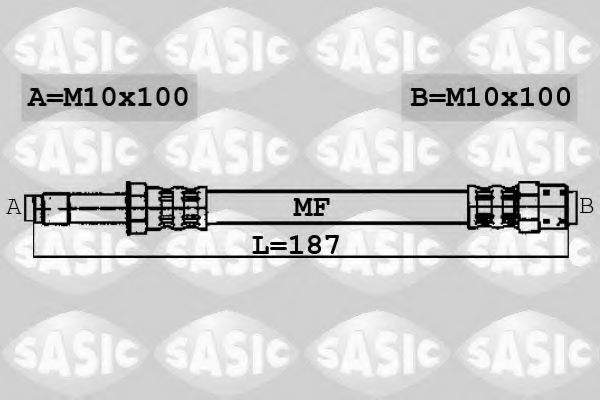SASIC 6606006 Тормозной шланг SASIC 