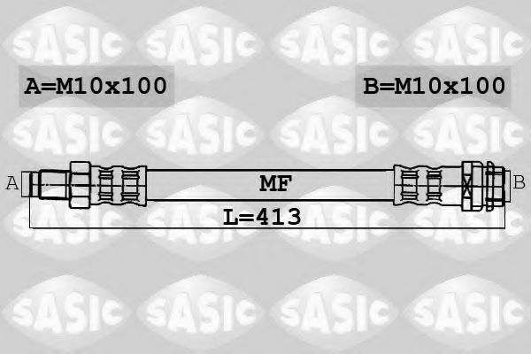 SASIC 6606007 Тормозной шланг SASIC 