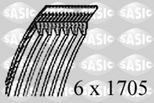 SASIC 1770015 Ремень генератора SASIC 