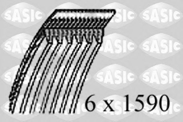 SASIC 1770106 Ремень генератора SASIC для RENAULT