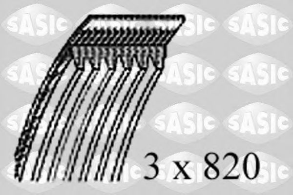 SASIC 1774005 Ремень генератора SASIC для RENAULT