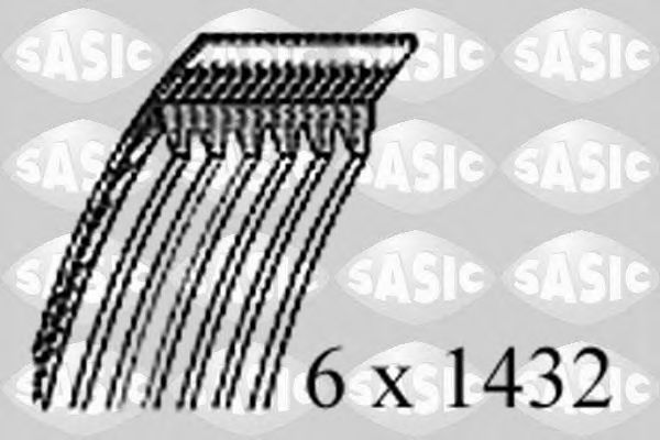 SASIC 1774041 Ремень генератора SASIC для SKODA