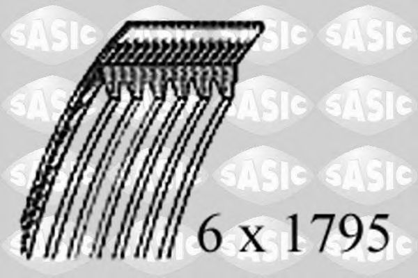SASIC 1774048 Ремень генератора SASIC для NISSAN