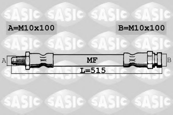 SASIC 6600055 Тормозной шланг SASIC 