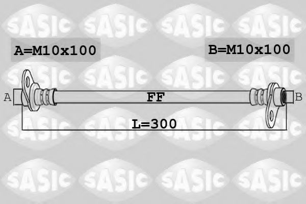 SASIC 6600061 Тормозной шланг SASIC 