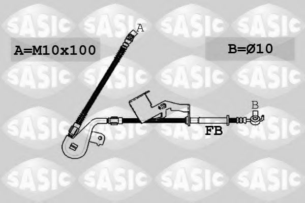 SASIC 6600063 Тормозной шланг SASIC 