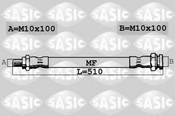 SASIC 6600049 Тормозной шланг SASIC 