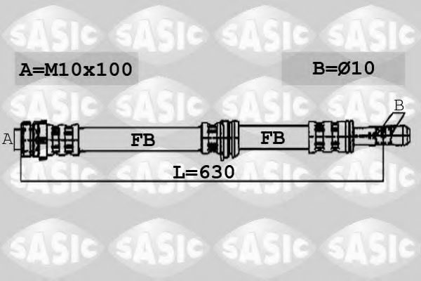 SASIC 6600059 Тормозной шланг SASIC 