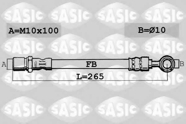 SASIC 6606143 Тормозной шланг SASIC для DAIHATSU