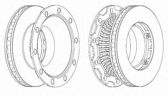 BERAL BCR253A Тормозные диски BERAL 