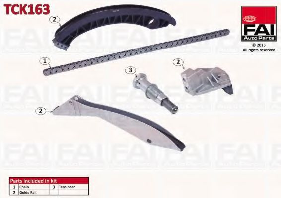 FAI AutoParts TCK163 Комплект цепи привода распредвала 